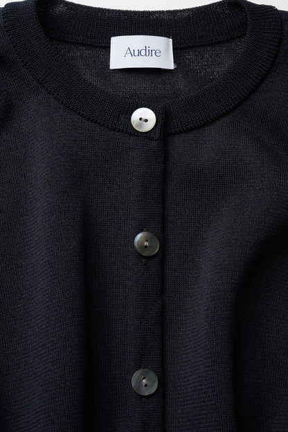 Candy gather cardigan(Dark navy)