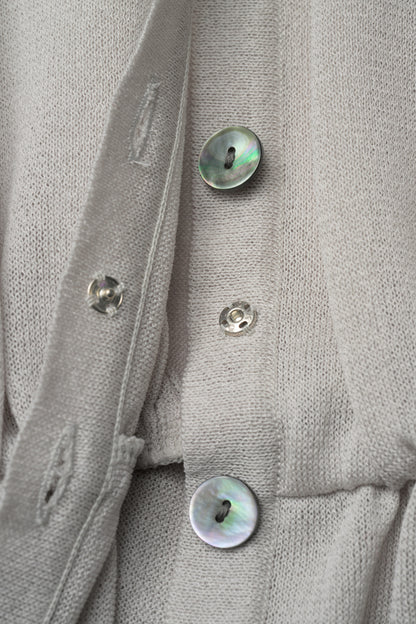 Candy gather cardigan(Pale gray)
