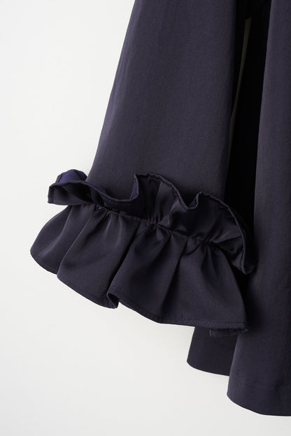 Peony cuffs tops(Navy)