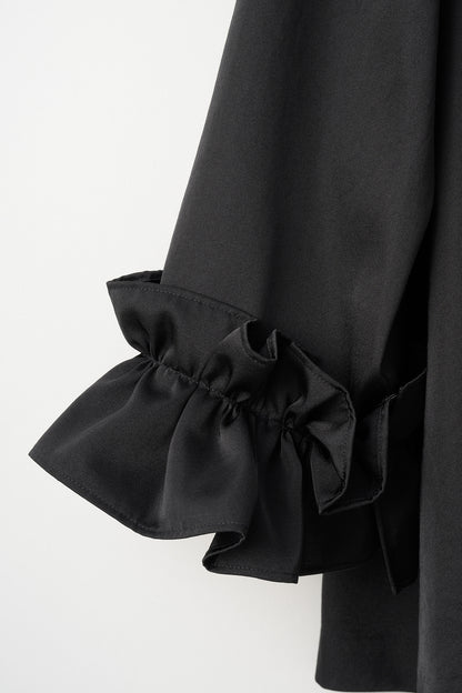 Peony cuffs tops(Black)