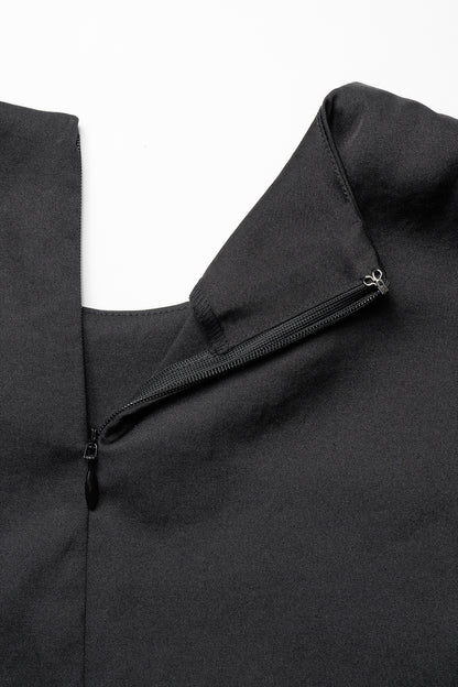 Peony cuffs tops(Black)