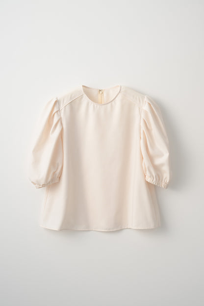 Essential puff sleeve tops(Ivory)