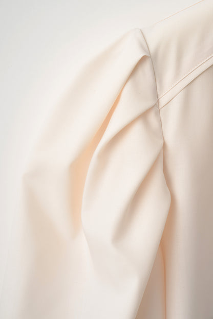 Essential puff sleeve tops(Ivory)