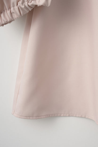 Essential puff sleeve tops(Pink)