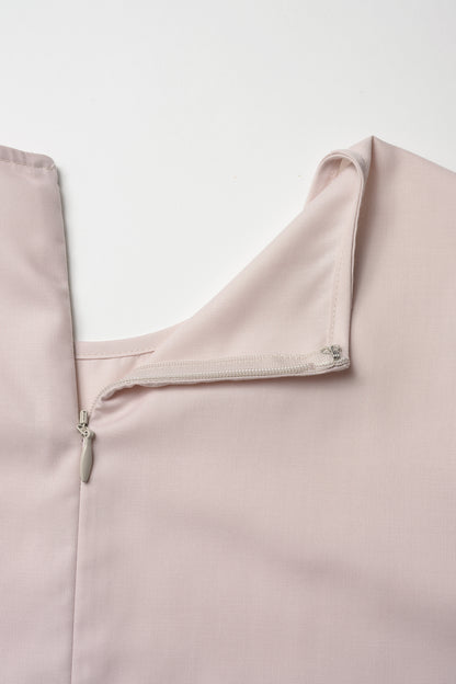 Essential puff sleeve tops(Pink)
