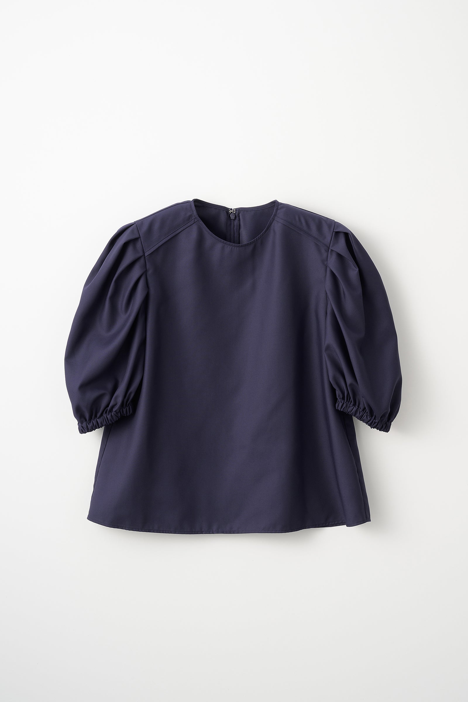 Essential puff sleeve tops(Navy) – Audire