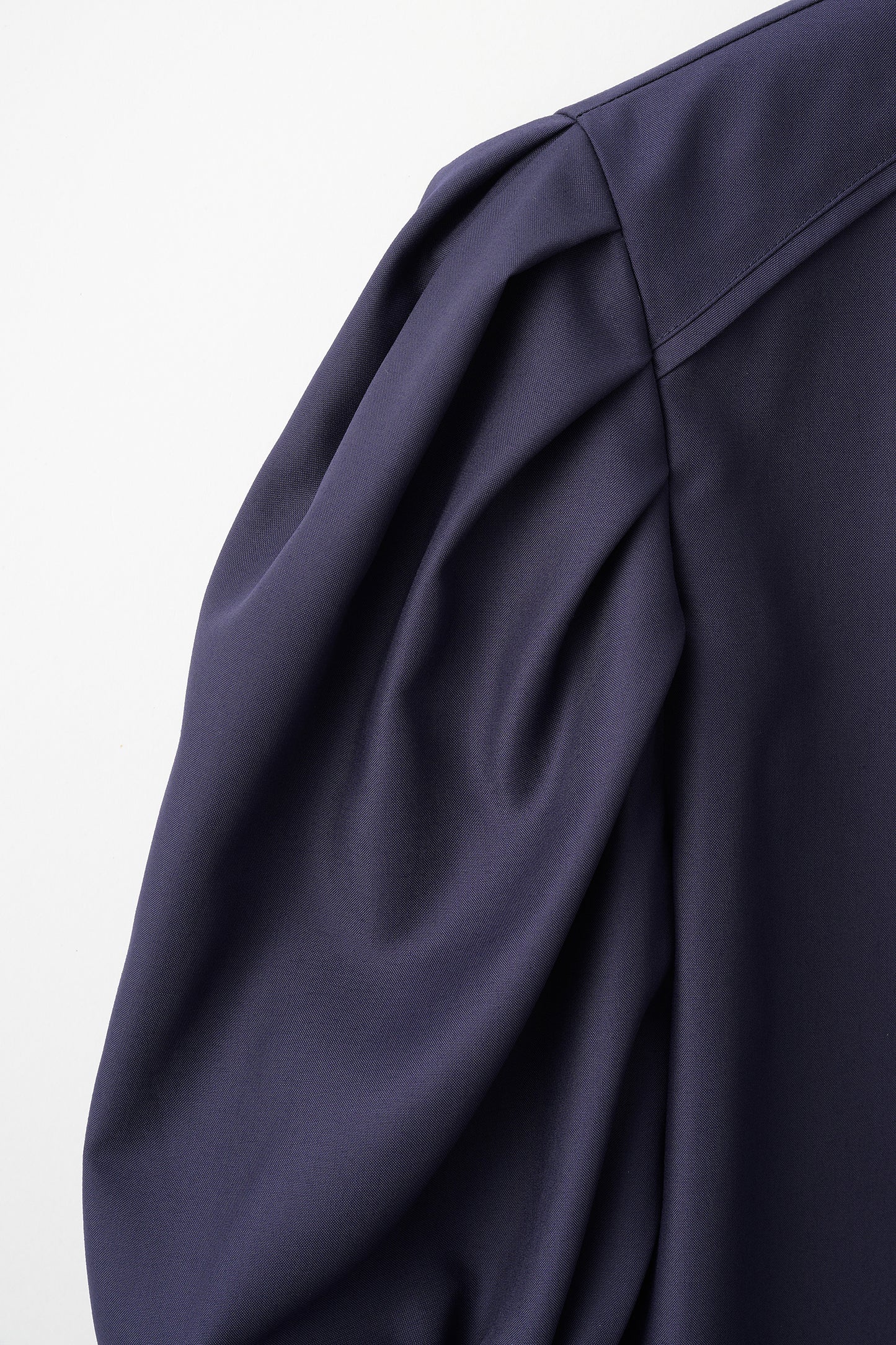 Essential puff sleeve tops(Navy)
