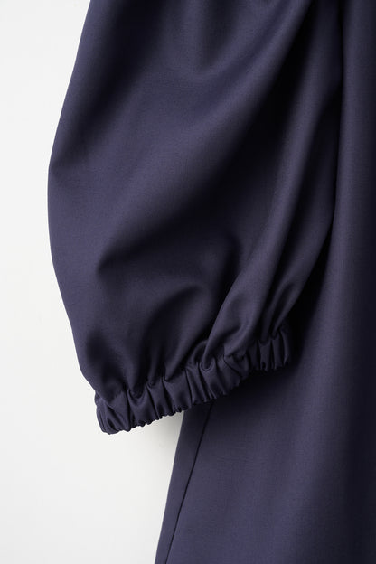 Essential puff sleeve tops(Navy)