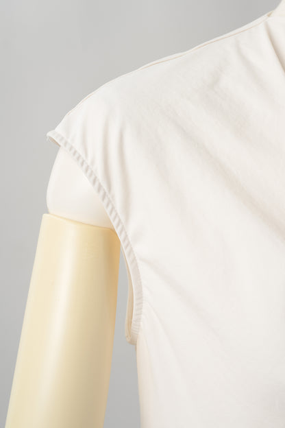 Front twist tops(Ivory)