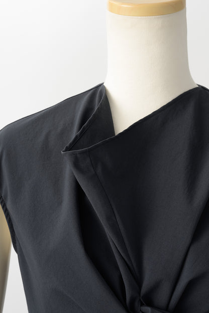 Front twist tops(Navy)