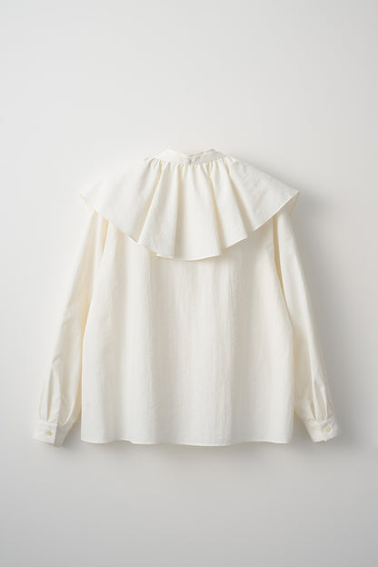 Petal collar shirt(White)