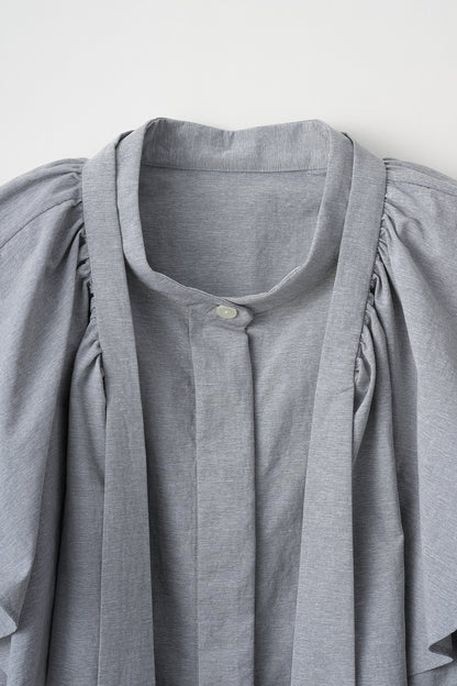 Petal collar shirt(Gray)