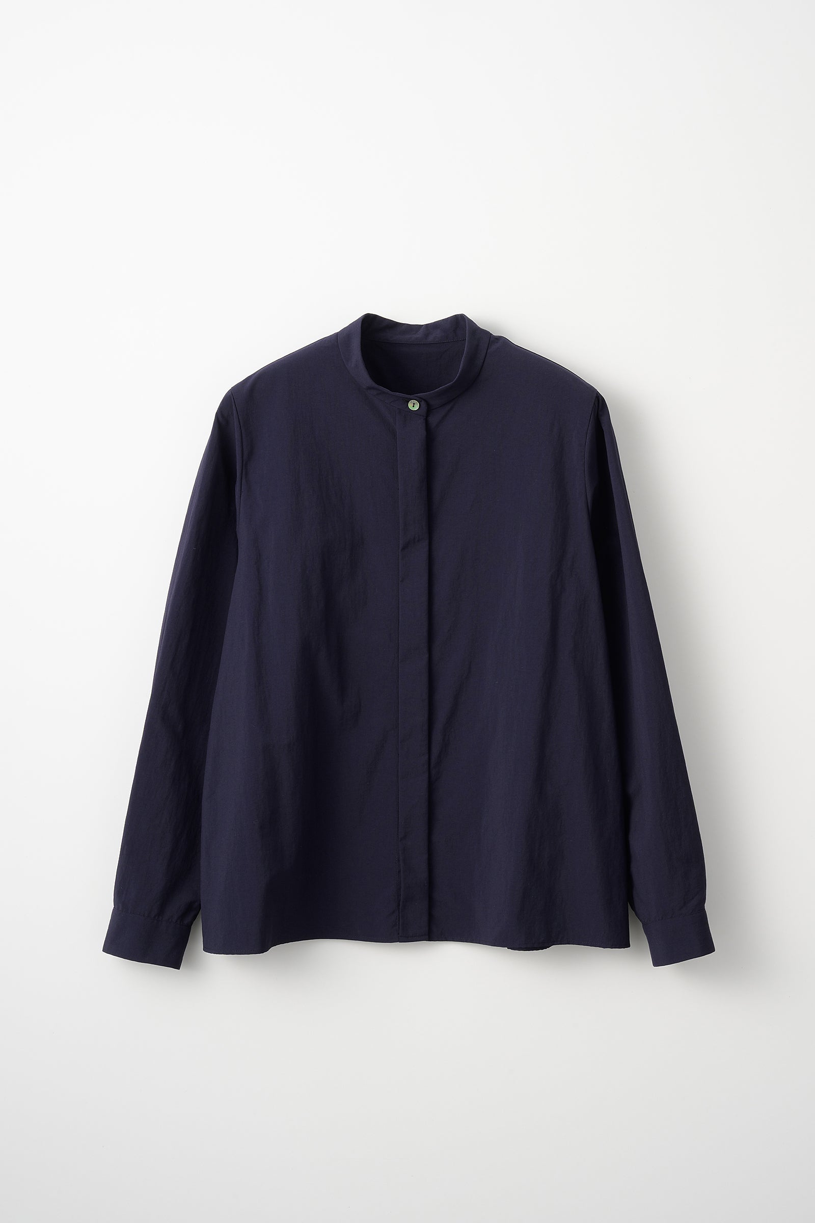 Petal collar shirt(Navy) – Audire