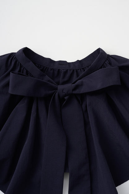 Petal collar shirt(Navy)