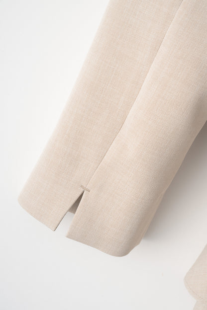 Prima peplum dress(Beige)