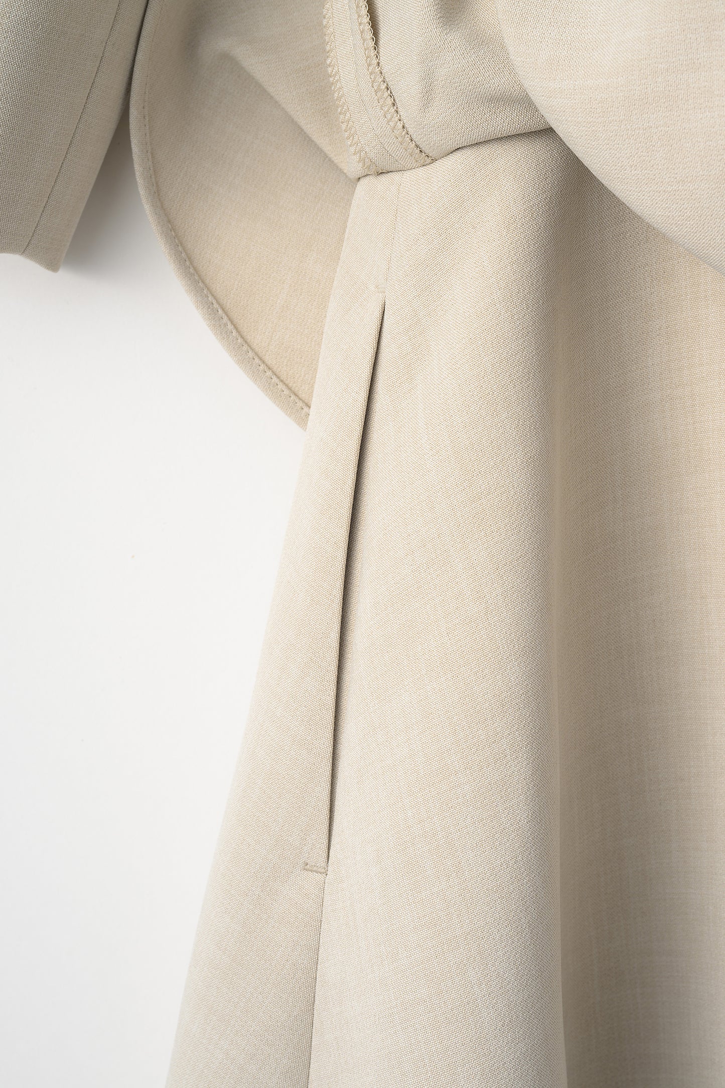 Prima peplum dress(Beige)