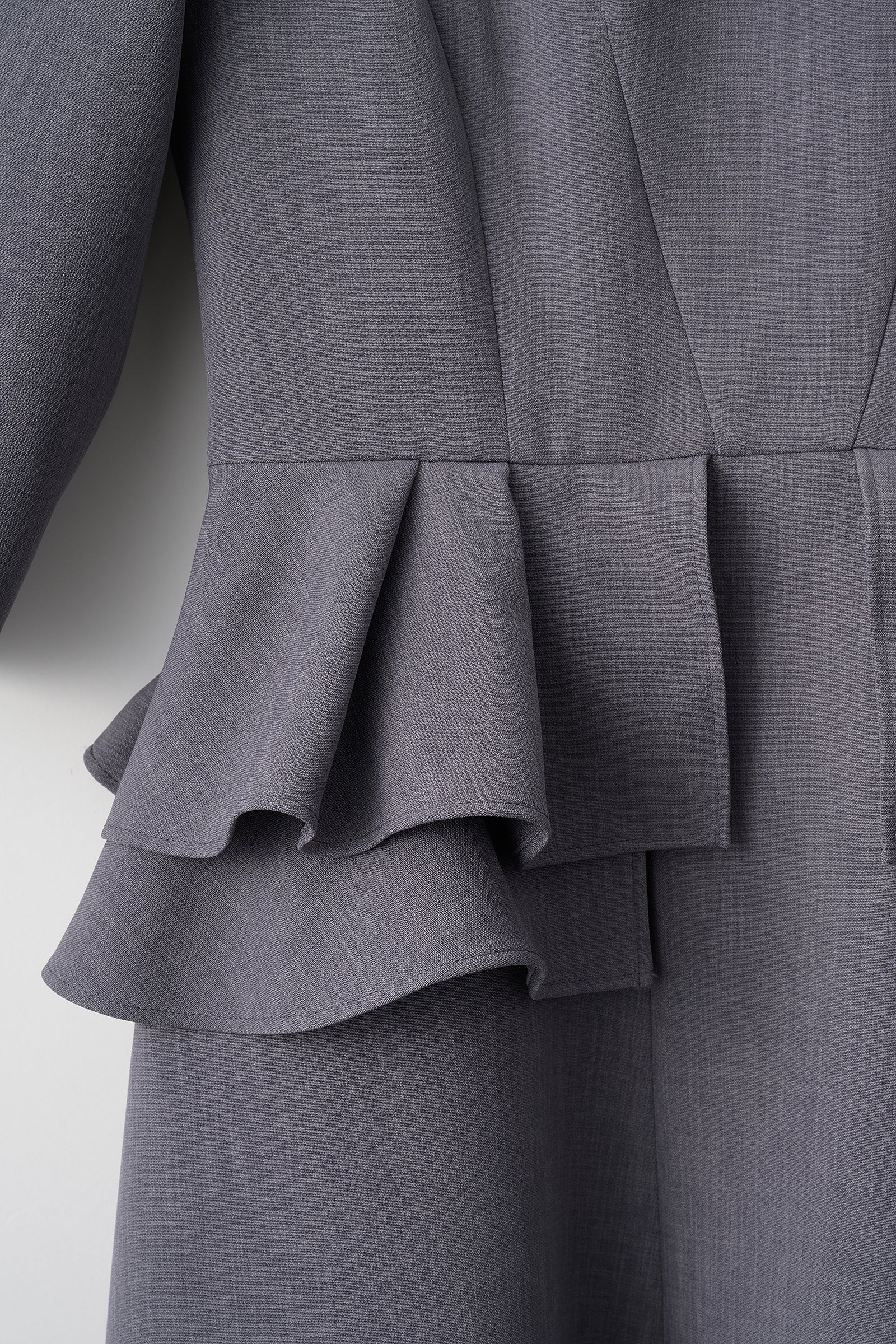 Prima peplum dress(Gray) – Audire