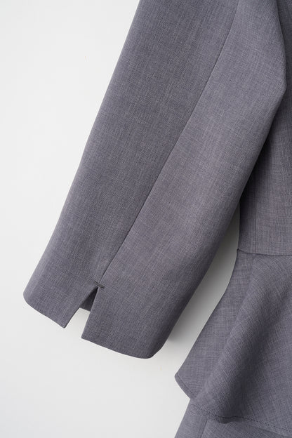 Prima peplum dress(Gray)