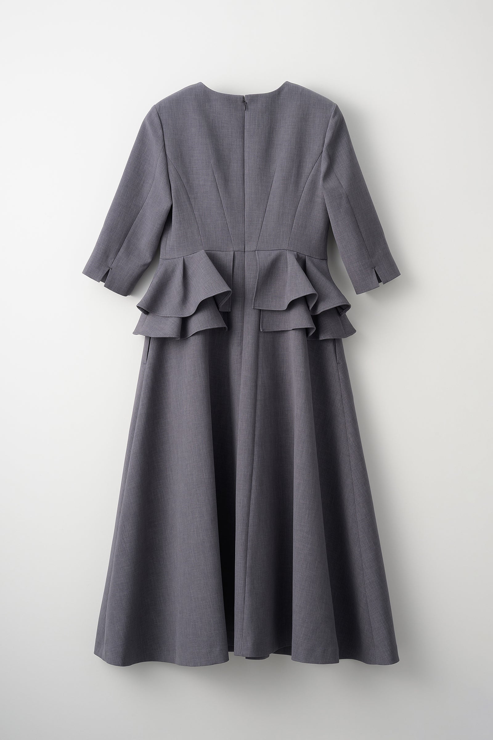 Prima peplum dress(Gray) – Audire