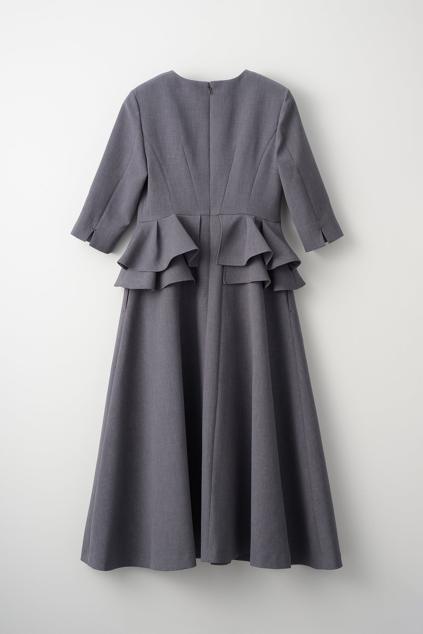 Prima peplum dress(Gray)