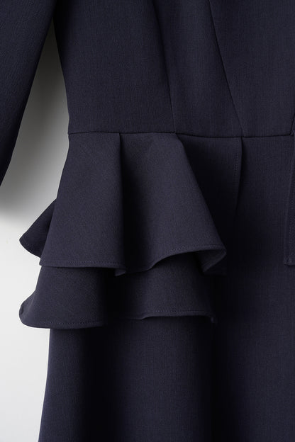 Prima peplum dress(Navy)