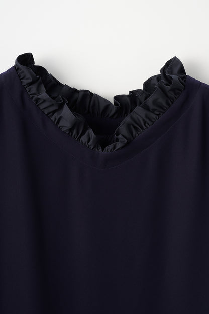 Witch  flare dress(Navy)