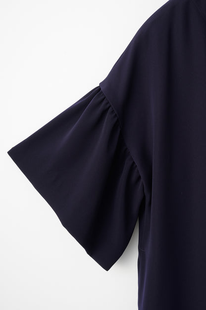 Witch  flare dress(Navy)