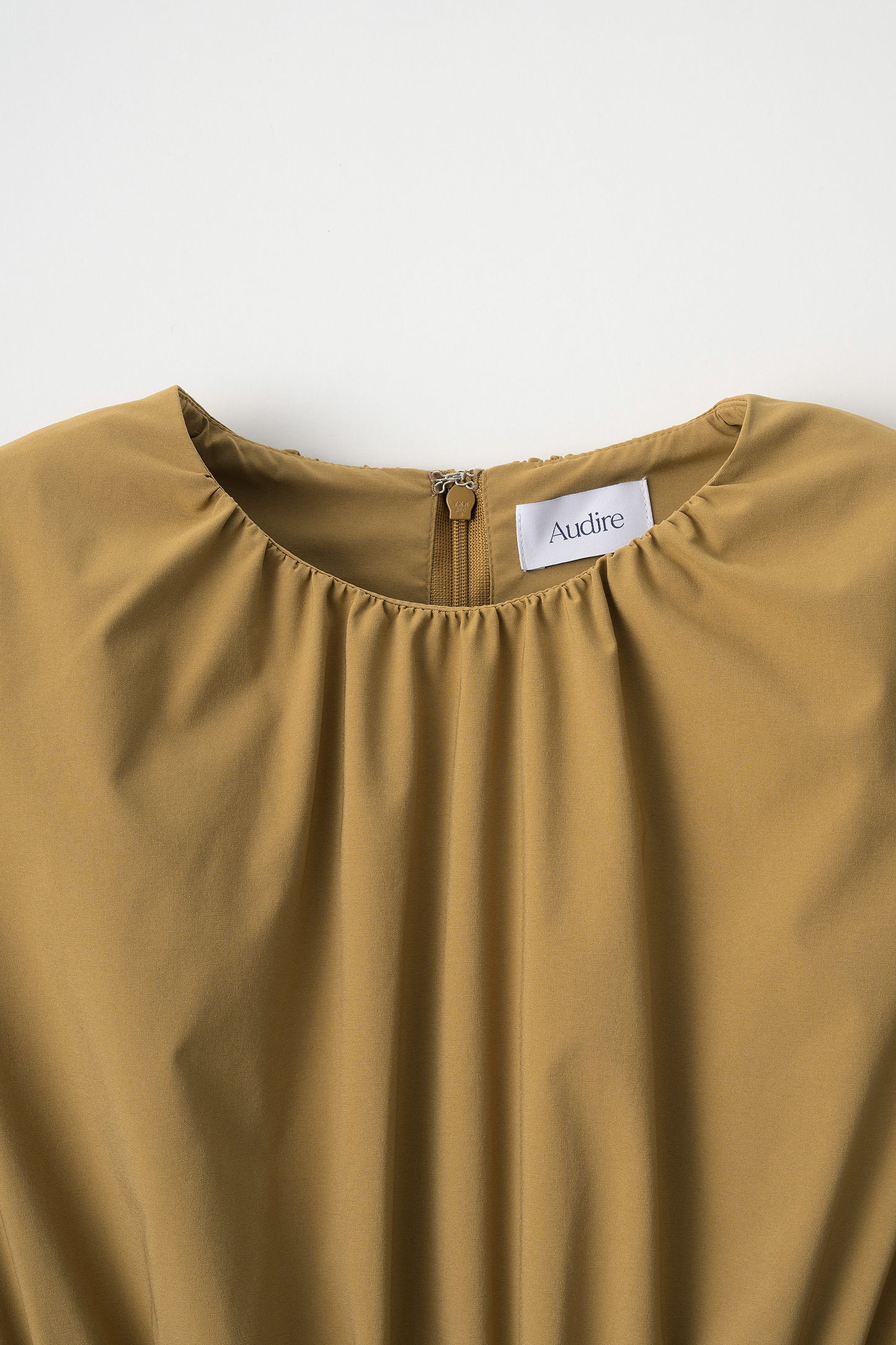 Melody gather dress(Brown)