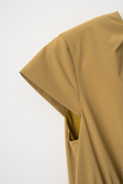 Melody gather dress(Brown)