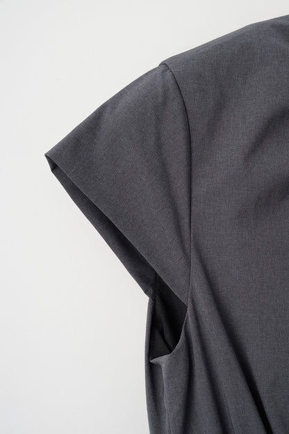 Melody gather dress(Gray)