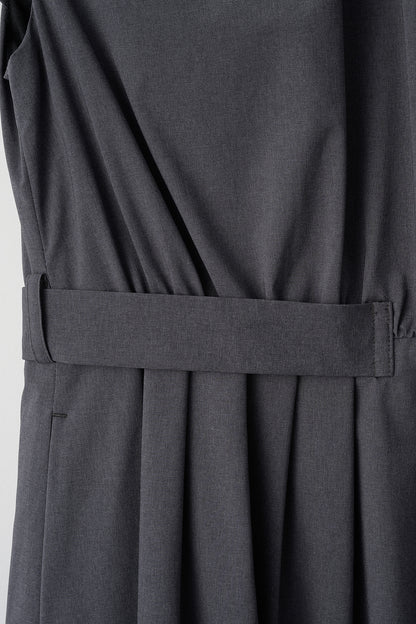 Melody gather dress(Gray)