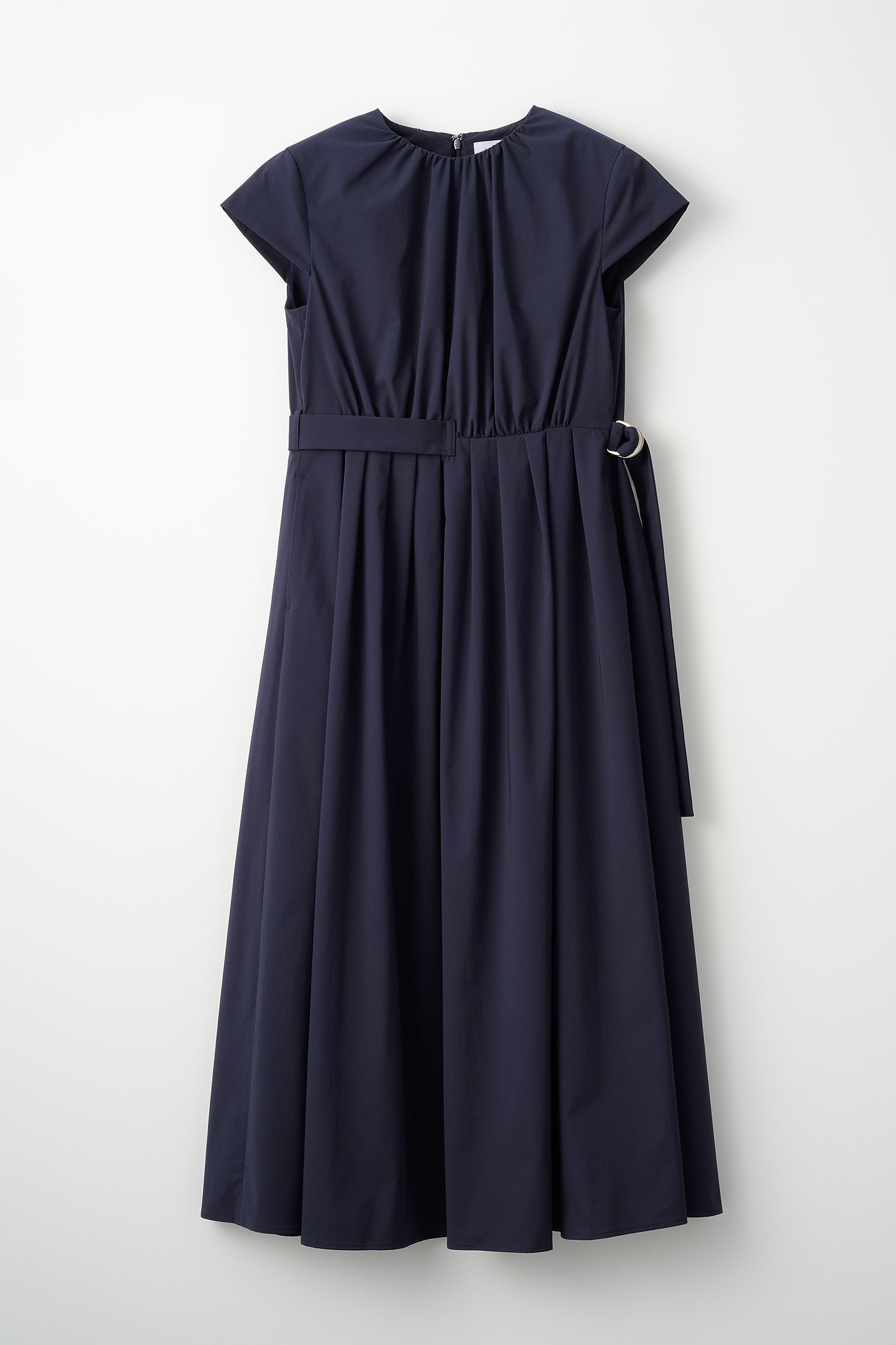 Melody gather dress(Navy) – Audire