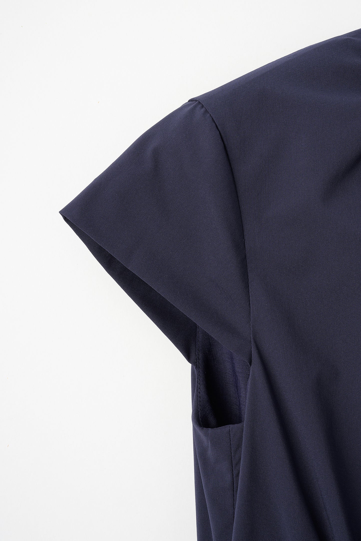 Melody gather dress(Navy)
