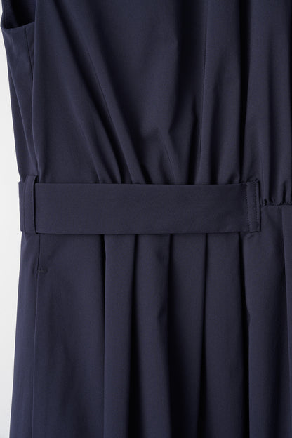 Melody gather dress(Navy)