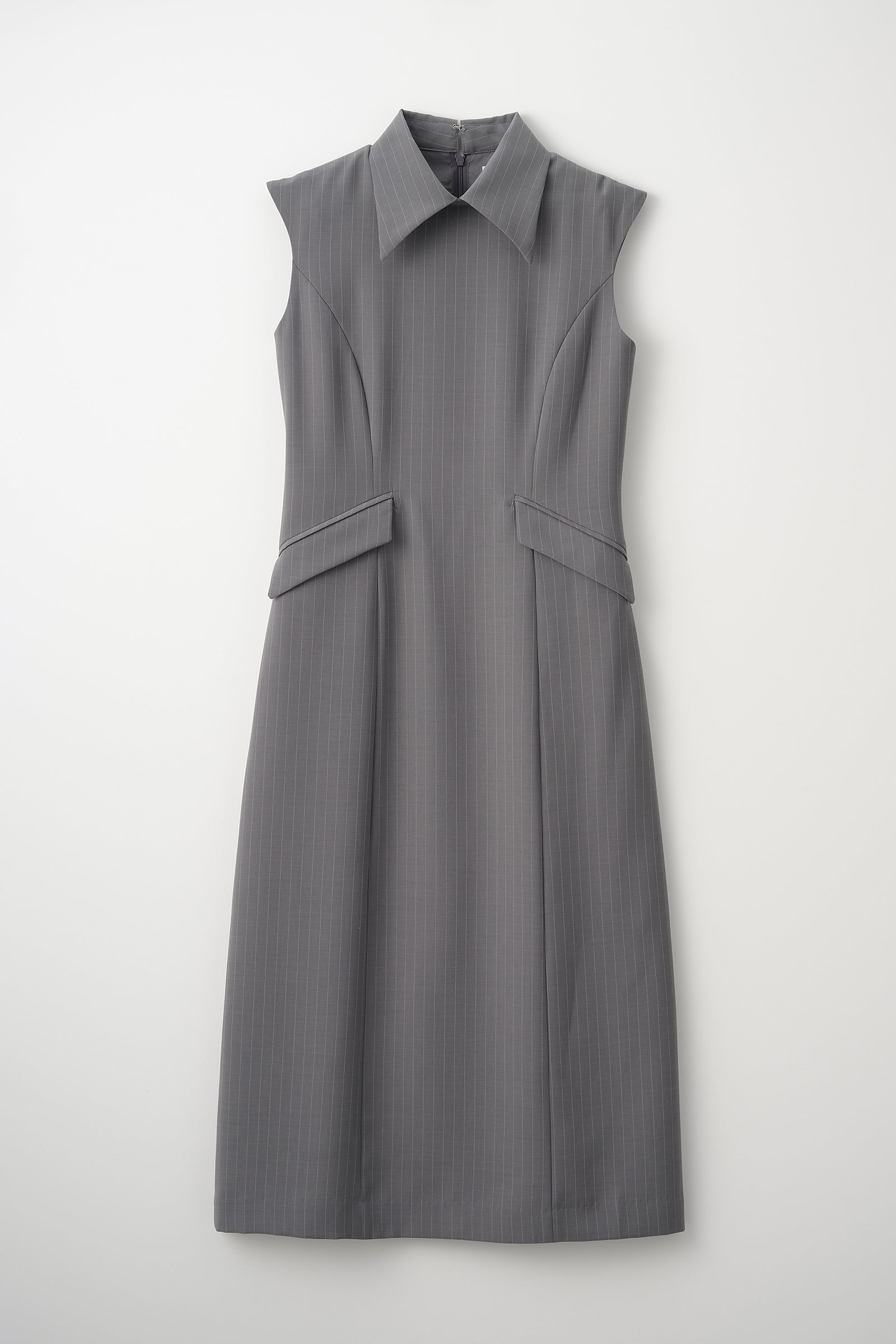 Metropolitan lady dress(Gray stripe) – Audire