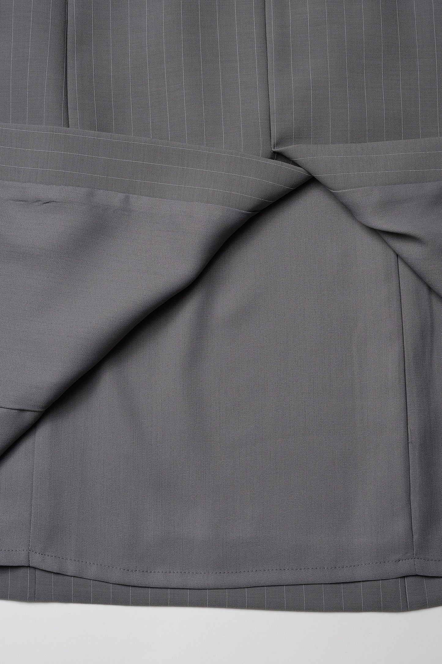 Metropolitan lady dress(Gray stripe)