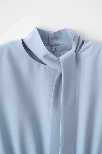 Tea time shirt dress(Blue)