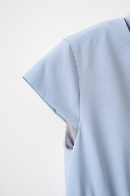 Tea time shirt dress(Blue)