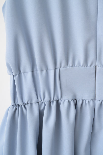 Tea time shirt dress(Blue)
