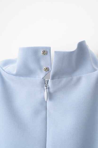 Tea time shirt dress(Blue)