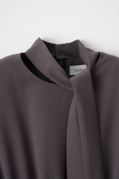 Tea time shirt dress(Gray)