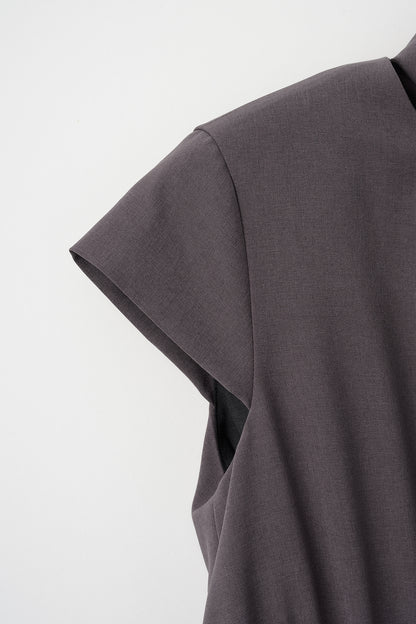 Tea time shirt dress(Gray)