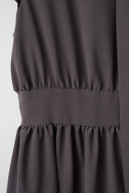 Tea time shirt dress(Gray)