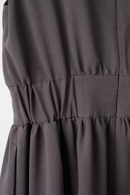 Tea time shirt dress(Gray)