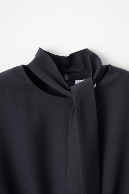 Tea time shirt dress(Navy)