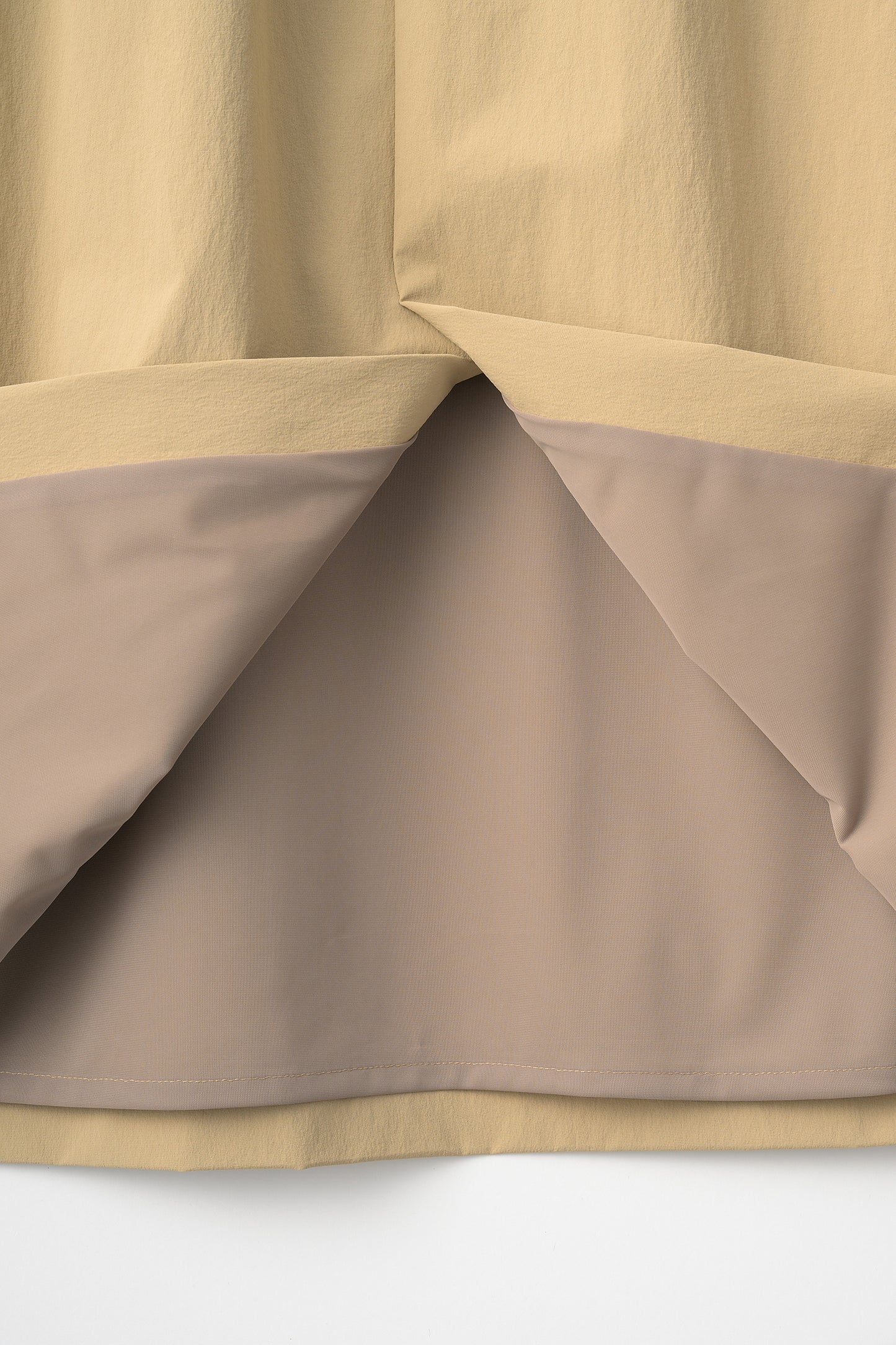Tailored peplum skirt(Beige)