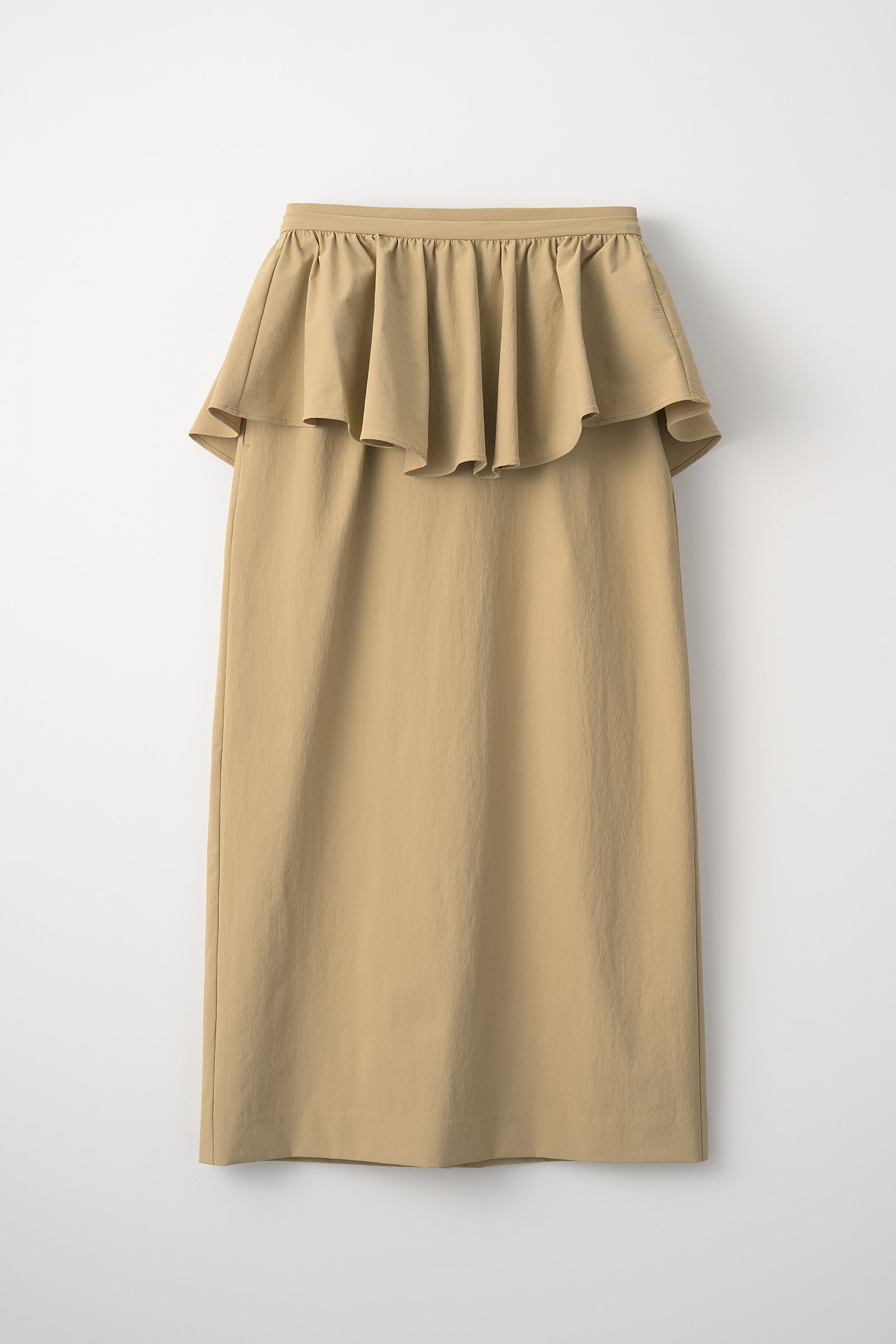 Tailored peplum skirt(Beige) – Audire