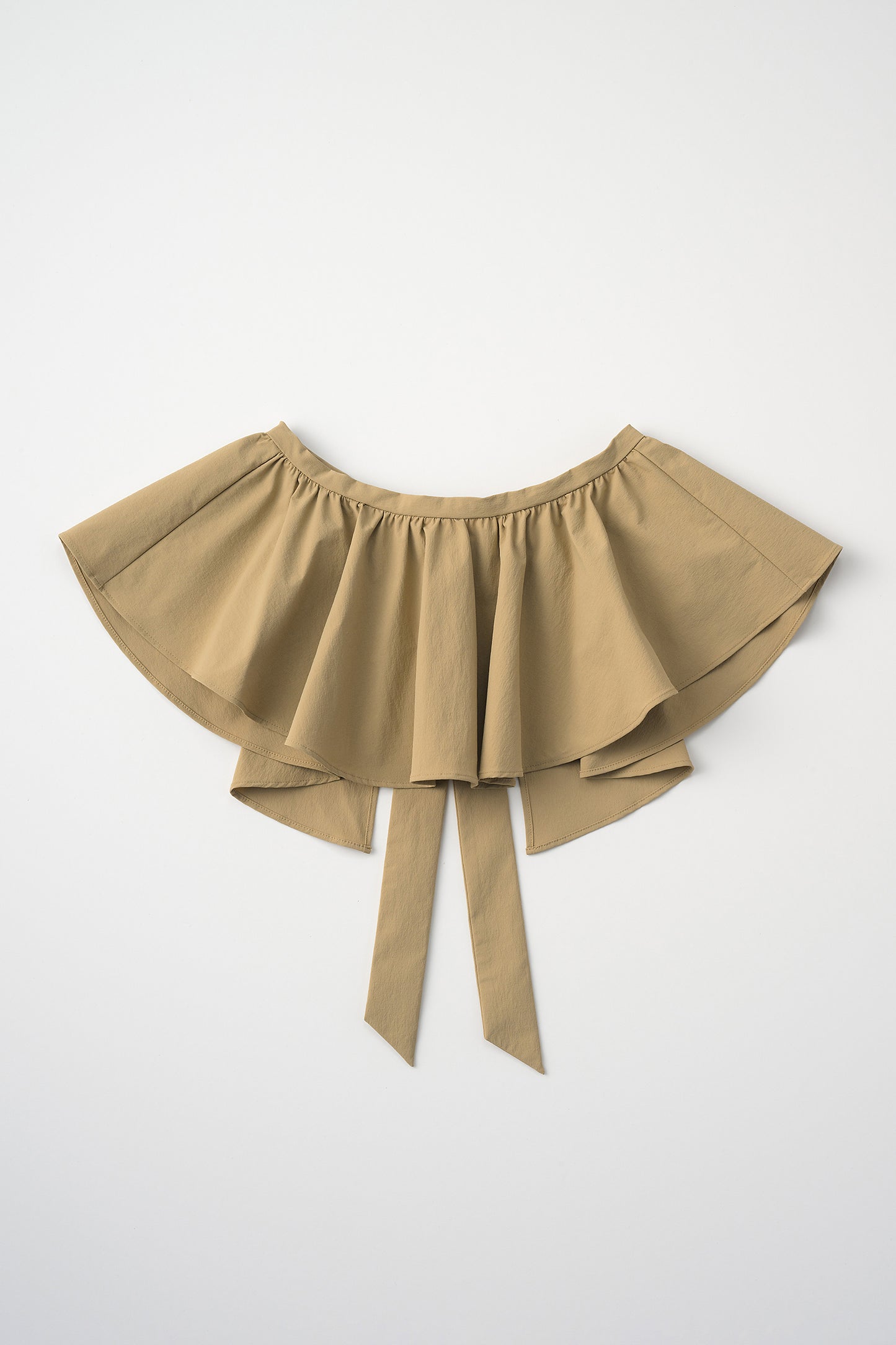Tailored peplum skirt(Beige)