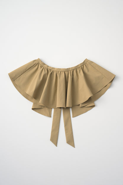 Tailored peplum skirt(Beige)