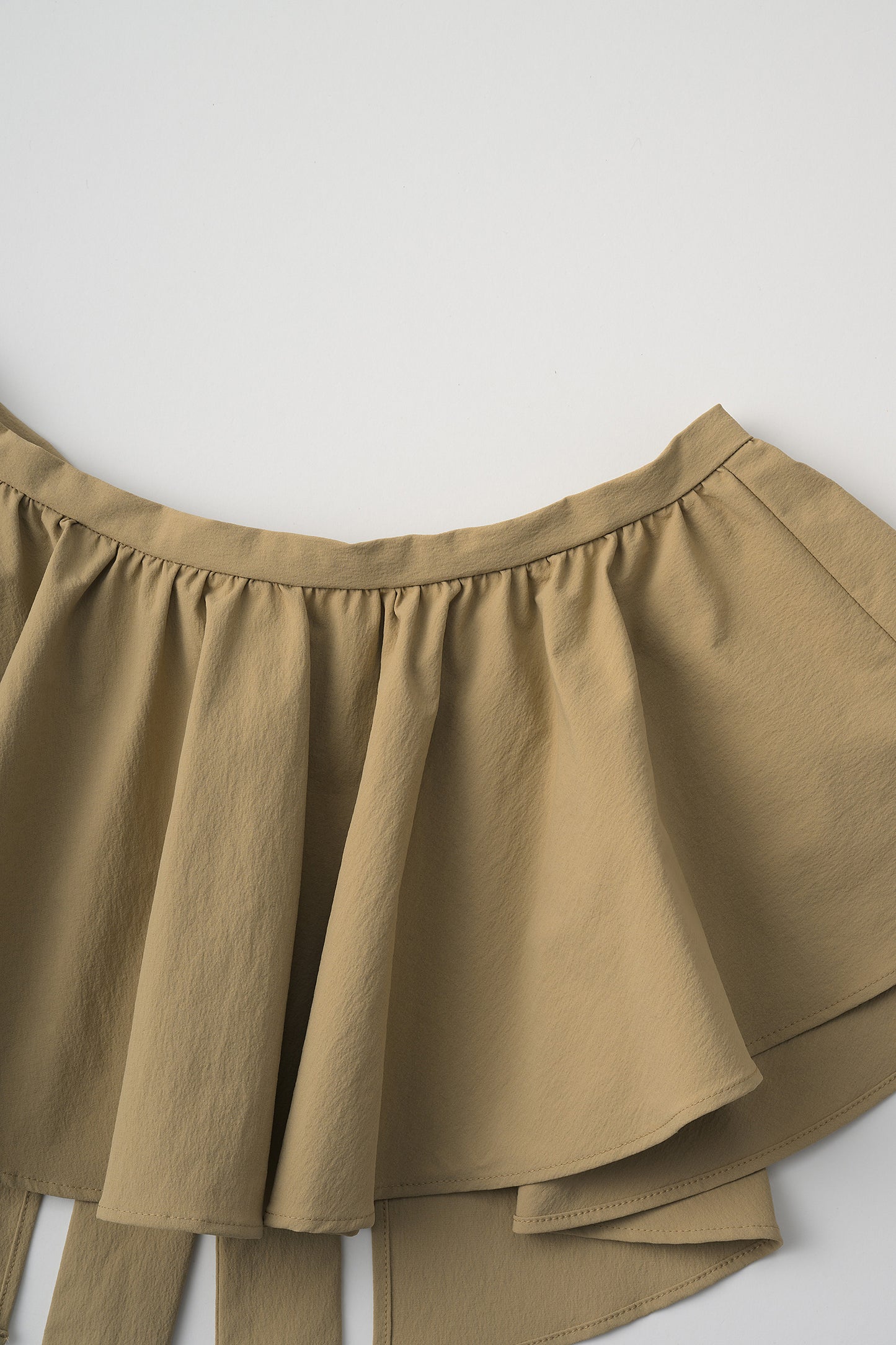 Tailored peplum skirt(Beige)